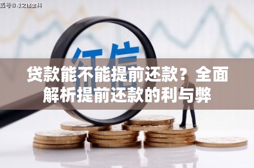 滴道贷款能不能提前还款？全面解析提前还款的利与弊