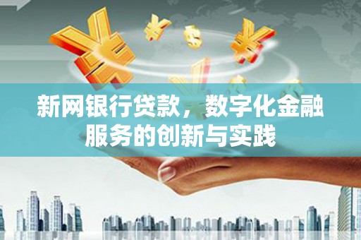 滴道新网银行贷款，数字化金融服务的创新与实践