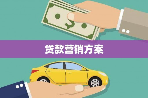 滴道贷款营销方案