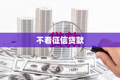 滴道不看征信贷款