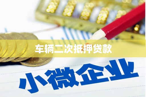 滴道车辆二次抵押贷款