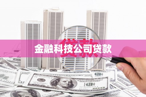 滴道金融科技公司贷款