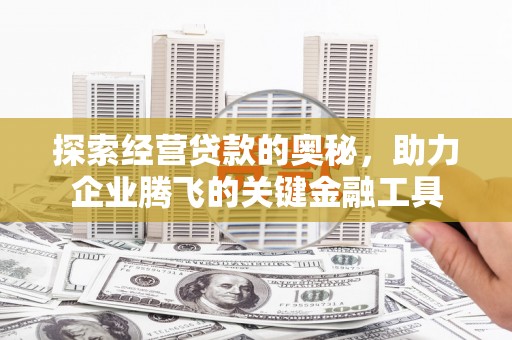 滴道探索经营贷款的奥秘，助力企业腾飞的关键金融工具