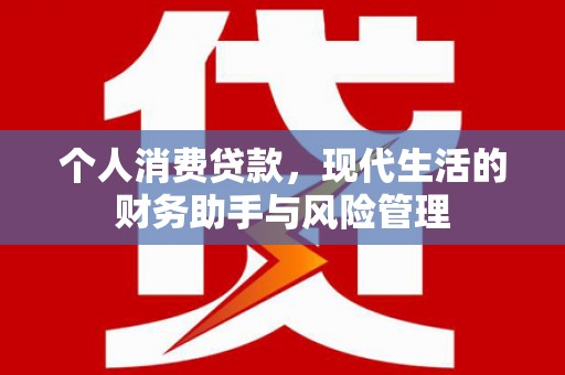 滴道个人消费贷款，现代生活的财务助手与风险管理