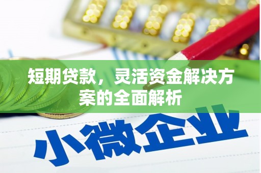 滴道短期贷款，灵活资金解决方案的全面解析