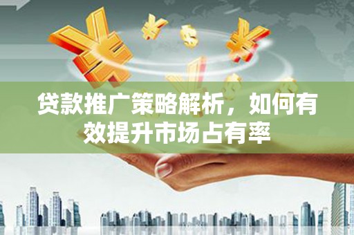 滴道贷款推广策略解析，如何有效提升市场占有率