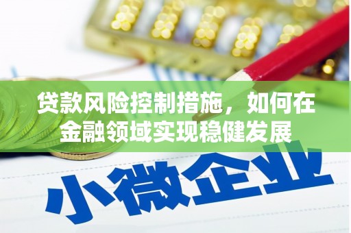 滴道贷款风险控制措施，如何在金融领域实现稳健发展