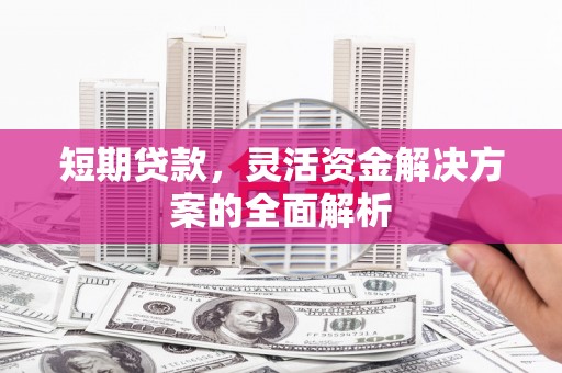 滴道短期贷款，灵活资金解决方案的全面解析