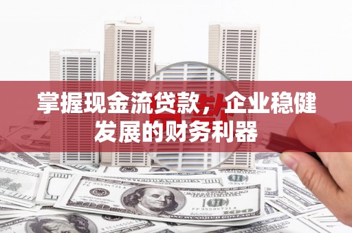 滴道掌握现金流贷款，企业稳健发展的财务利器