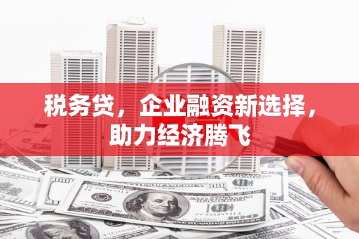 滴道税务贷，企业融资新选择，助力经济腾飞