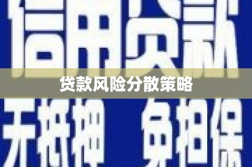 滴道贷款风险分散策略