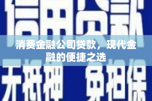 滴道消费金融公司贷款，现代金融的便捷之选