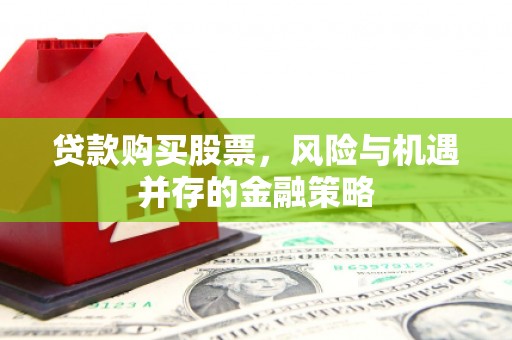 滴道贷款购买股票，风险与机遇并存的金融策略