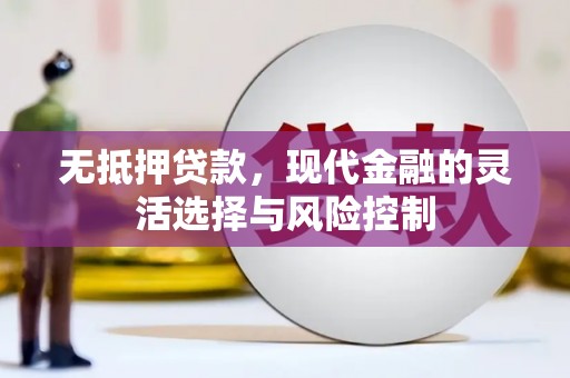 滴道无抵押贷款，现代金融的灵活选择与风险控制