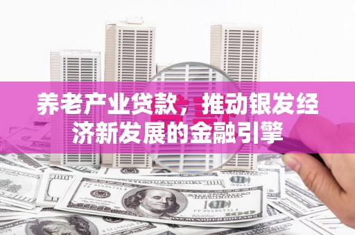 滴道养老产业贷款，推动银发经济新发展的金融引擎