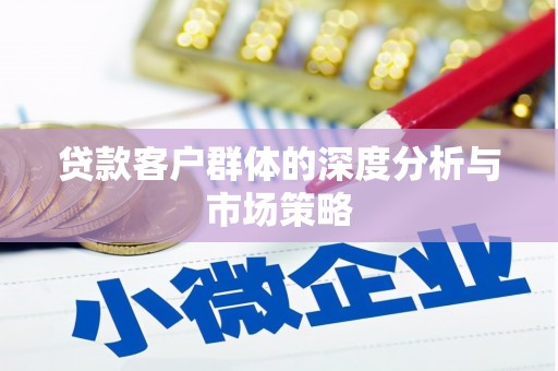 滴道贷款客户群体的深度分析与市场策略