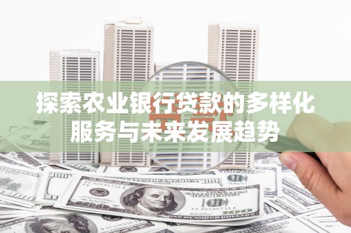 滴道探索农业银行贷款的多样化服务与未来发展趋势