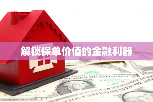 滴道解锁保单价值的金融利器