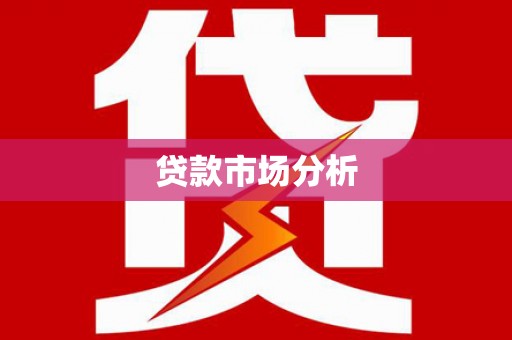 滴道贷款市场分析