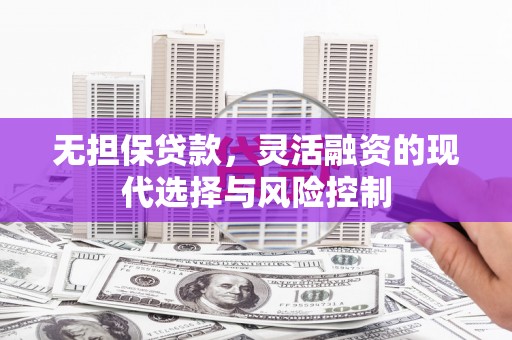 滴道无担保贷款，灵活融资的现代选择与风险控制