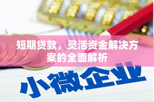 滴道短期贷款，灵活资金解决方案的全面解析