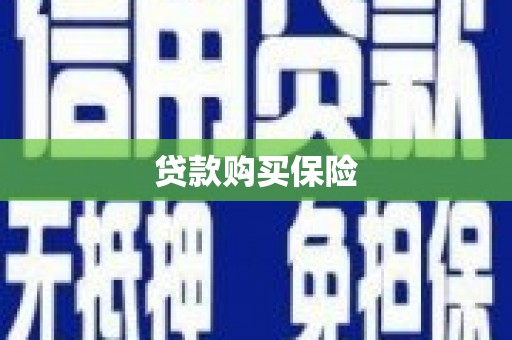 滴道贷款购买保险