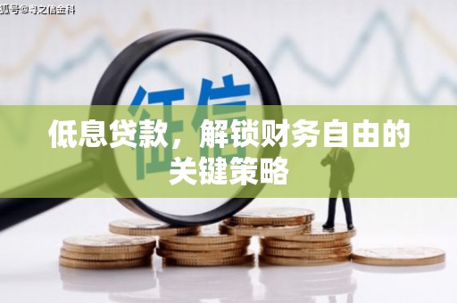 滴道低息贷款，解锁财务自由的关键策略