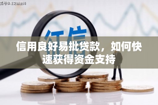 滴道信用良好易批贷款，如何快速获得资金支持
