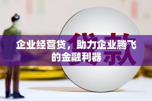 滴道企业经营贷，助力企业腾飞的金融利器