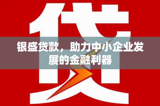 滴道银盛贷款，助力中小企业发展的金融利器