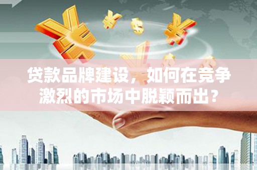滴道贷款品牌建设，如何在竞争激烈的市场中脱颖而出？