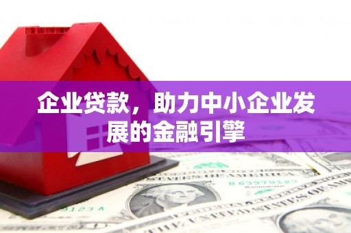 滴道企业贷款，助力中小企业发展的金融引擎