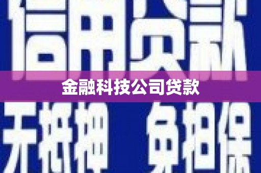 滴道金融科技公司贷款