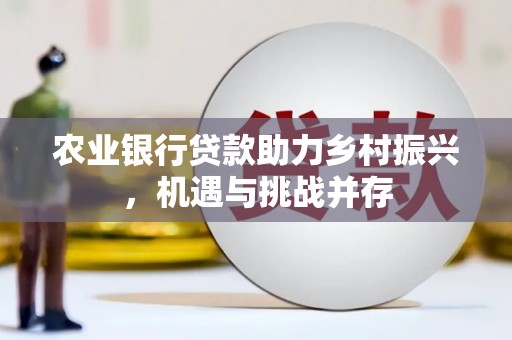 滴道农业银行贷款助力乡村振兴，机遇与挑战并存