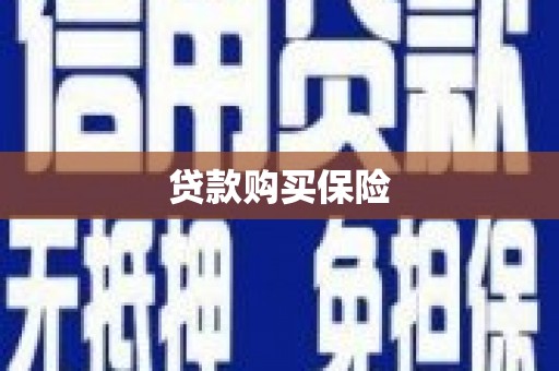 滴道贷款购买保险