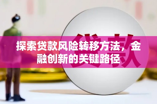 滴道探索贷款风险转移方法，金融创新的关键路径