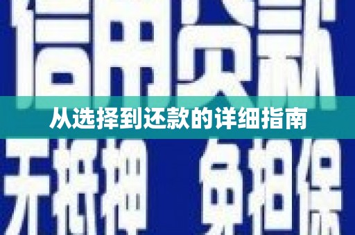 滴道从选择到还款的详细指南
