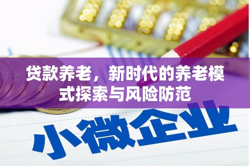 滴道贷款养老，新时代的养老模式探索与风险防范
