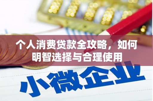 滴道个人消费贷款全攻略，如何明智选择与合理使用