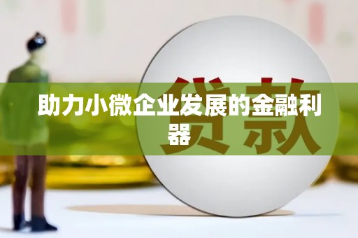 滴道助力小微企业发展的金融利器