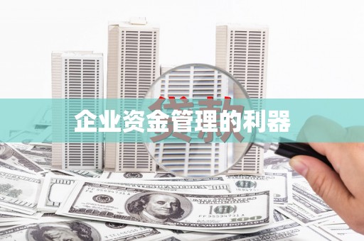 滴道企业资金管理的利器