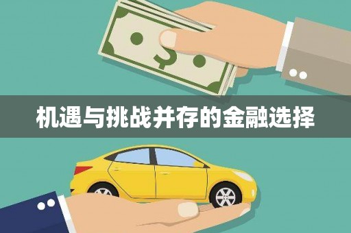 滴道机遇与挑战并存的金融选择