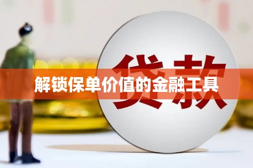 滴道解锁保单价值的金融工具